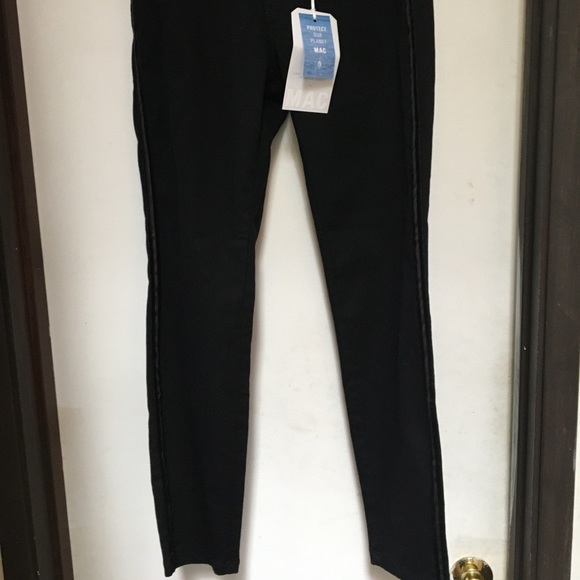 NWT Darling,black slim jeans with velvet stripes! - Picture 2 of 16